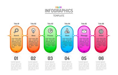 Infographics yaratıcı konsept, ticari bilgi şablonları seçeneği, veri etiketleme planı.
