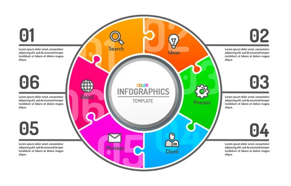 Infografica concetto creativo, business info modelli opzione, piano di etichettatura dei dati . — Vettoriale Stock