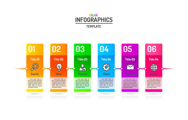 Infografica concetto creativo, business info modelli opzione, piano di etichettatura dei dati . — Vettoriale Stock