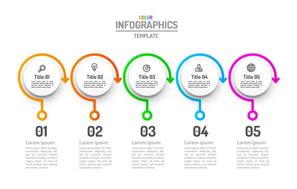 Infografica concetto creativo, business info modelli opzione, piano di etichettatura dei dati . — Vettoriale Stock