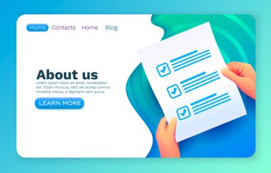 Belge dosyası, iş sayfası, finans sözleşmesi. Vektör