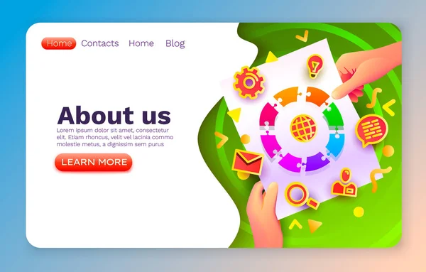 Puzzle icons connection group, people work concept team, office teamwork game, Vector