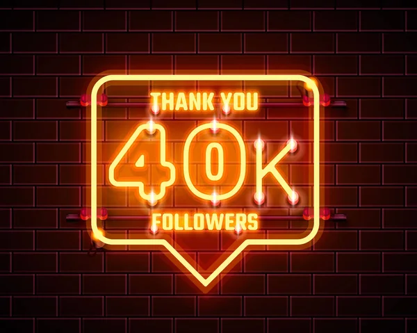 Děkuji vám následovníci národy, 90k online sociální skupina, šťastný prapor slavit — Stockový vektor