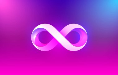 Sonsuz renk simgesi, işaret ögesi geometrik, Vektör