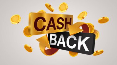 Beyaz arkaplanda nakit para ikonu izole edildi. Nakit veya para iade etiketi. Vektör illüstrasyonu