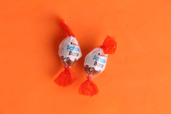 Saragozza Spagna Settembre 2018 Kinder Schoko Bons Cioccolatini Una Barretta — Foto Stock