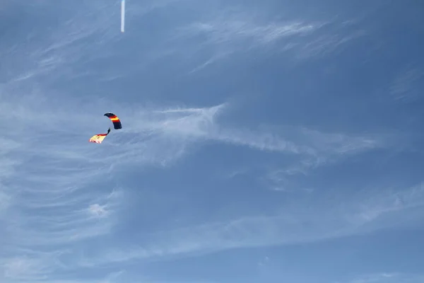 Avila Hiszpania Czerwca 2018 Wystawa Parachute Policji Narodowej Hiszpanii Ukończeniu — Zdjęcie stockowe