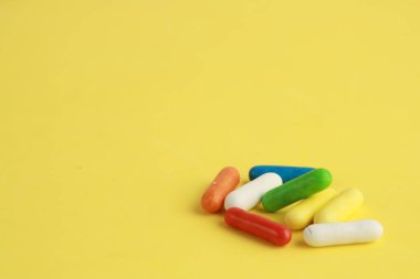 Renkli şeker jöle fasulye gummies meyve aromalı