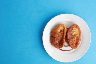 Torrijas Paskalya için yenir tipik bir İspanyol tatlı, süt ve ekmek ile yapılır