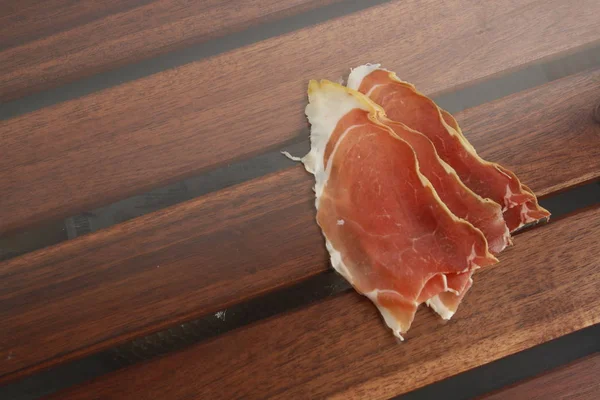 Rodajas Jamón Serrano — Foto de Stock