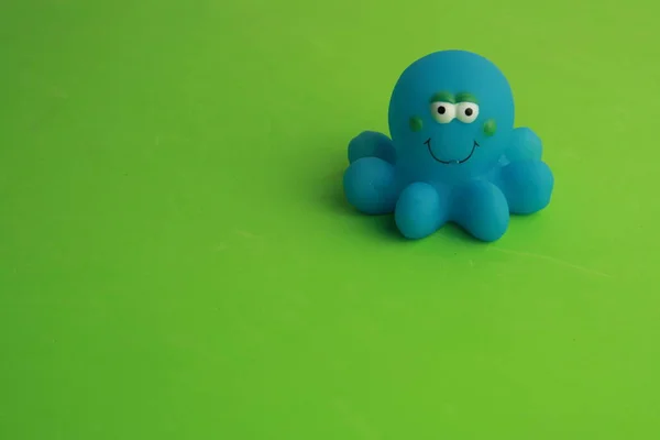 Brinquedo Infantil Para Banheira Polvo Azul — Fotografia de Stock