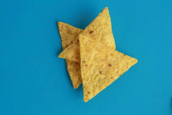 Nachos Mexicanos Para Comer Com Molho Guacamole — Fotografia de Stock