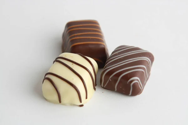 Вкусные Конфеты Какао Шоколад Бельгии — стоковое фото