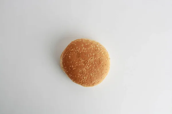 Hamburger Bun Sesame Seeds — Stock Photo, Image