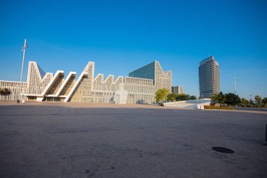 Zaragoza, İspanya 23 Ocak 2019: Zaragoza Kongre Salonu