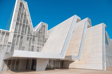 Zaragoza, İspanya 23 Ocak 2019: Zaragoza Kongre Salonu