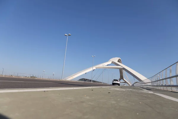 Zaragoza Spanien August 2019 Brücke Des Dritten Jahrtausends Zaragoza — Stockfoto