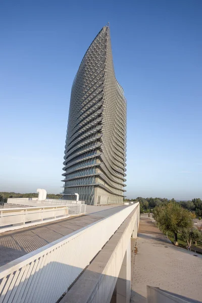 Zaragoza Spagna Gennaio 2019 Edificio Della Torre Dell Acqua Nella — Foto Stock