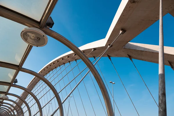 Zaragoza Spanien August 2019 Brücke Des Dritten Jahrtausends Zaragoza — Stockfoto