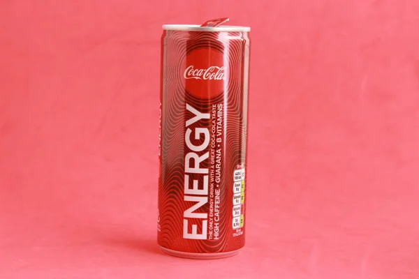 Saragossa Spanje September 2018 Pot Energiedrank Coca Cola — Stockfoto