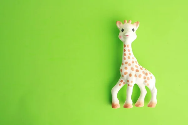 Saragossa Spain September 2018 Sophie Small Toy Giraffe Made Vulli — Stock Photo, Image