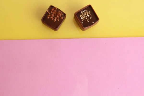 Coklat Coklat Dari Belgia Yang Lezat Dan Berbagai Macam Karbon — Stok Foto
