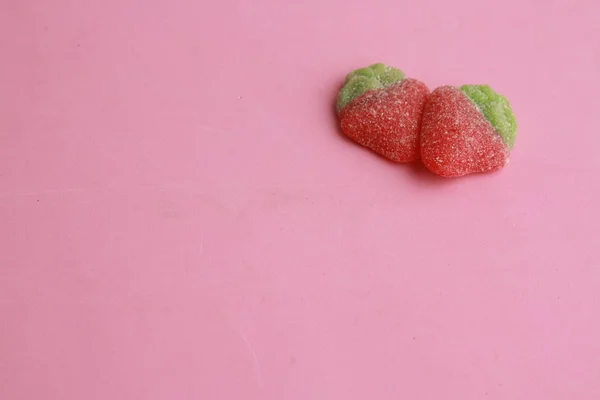 Jelly Strawberry Red Green — Stock Photo, Image