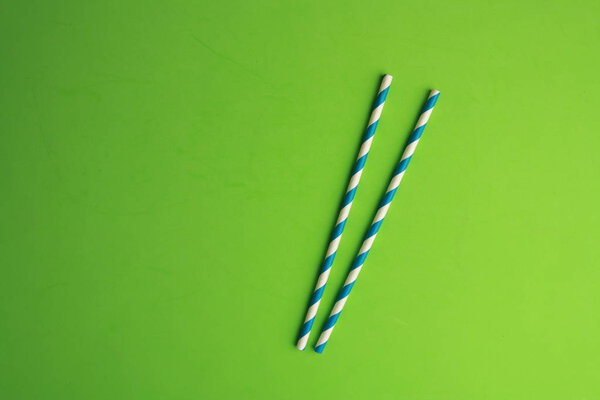 питьевая соломенная содовая, голубая и белая
