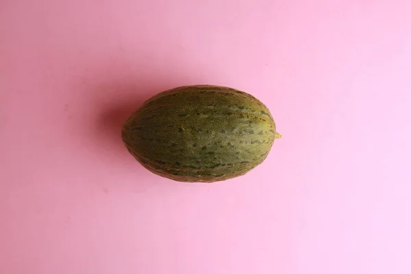 Delicioso Melão Cultivado Espanha Fundo Colorido — Fotografia de Stock