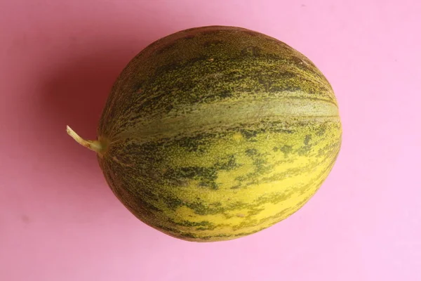 Delicioso Melão Cultivado Espanha Fundo Colorido — Fotografia de Stock