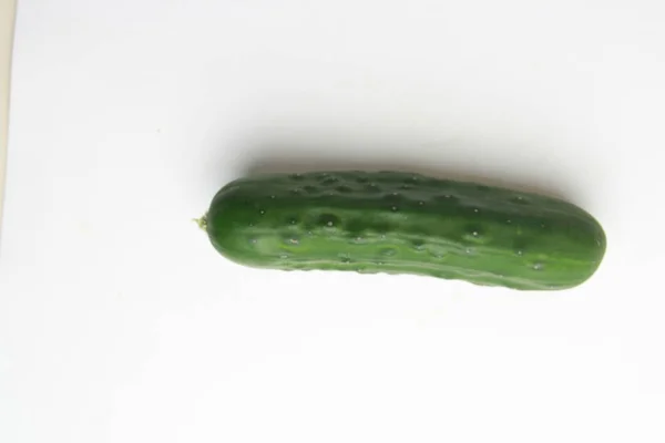 Cucumber Grown Spain Colored Background — Stock Photo, Image