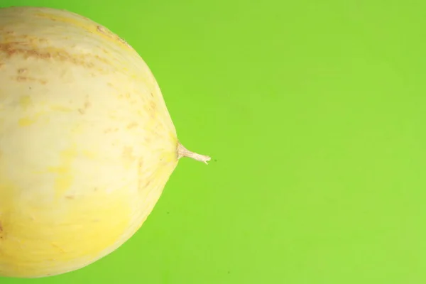 Delicioso Melão Cultivado Espanha Fundo Colorido — Fotografia de Stock