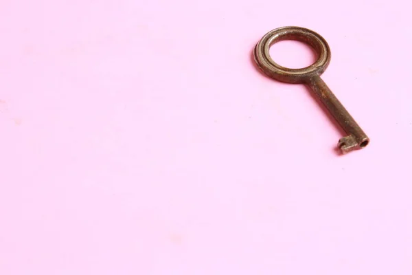 Old Closet Key Color Background — Stock Photo, Image