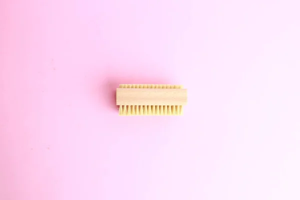 Cepillo Madera Para Limpieza Uñas —  Fotos de Stock
