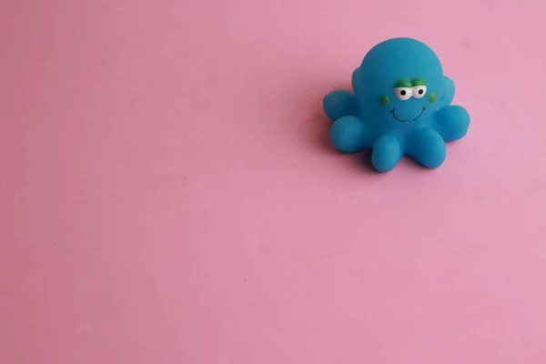 Child Toy Blue Octopus Bathtub — Stock Photo, Image