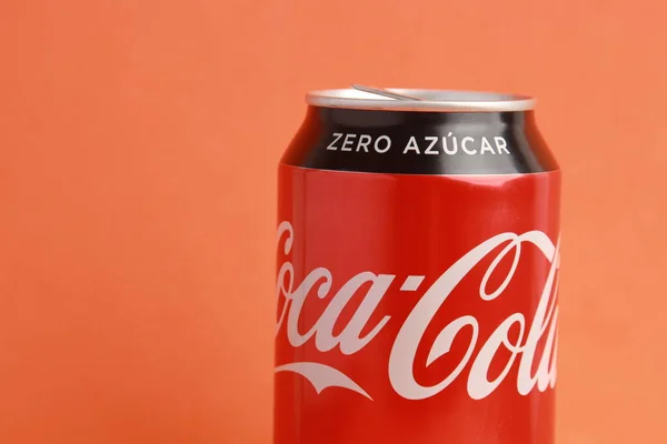 Saragossa Spanje Mei 2019 Coca Cola Merk Zero Frisdrankblik — Stockfoto