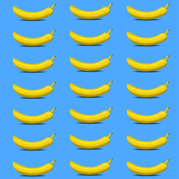 Conjunto de bananas frescas - Ilustração — Vetor de Stock