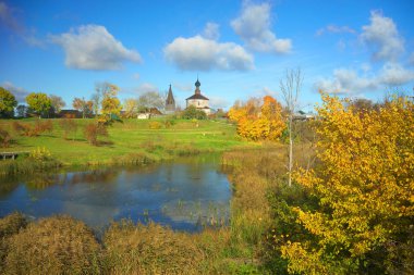 Suzdal sonbahar manzara.
