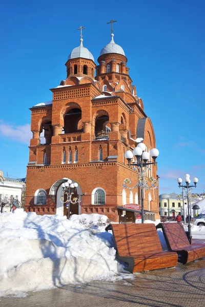 Vladimir, Rússia. - Fevereiro 16.2019. Vladimir Igreja da Trindade . — Fotografia de Stock
