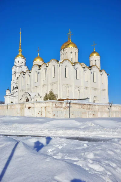 vladimir varsayım Katedrali'nde kış, Rusya Federasyonu.