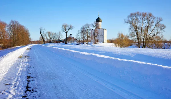 Winterlandschaft in Zentralrussland. Gebiet Wladimir. — Stockfoto