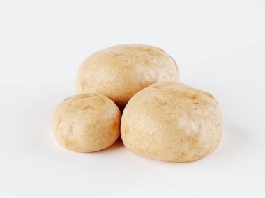 İzole patates. Patates sebze izole kırpma yolu ile beyaz arka plan üzerinde. 3D render.
