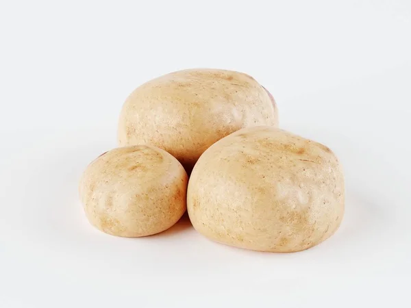 Batatas Isoladas Legumes Batata Isolados Fundo Branco Com Caminho Recorte — Fotografia de Stock