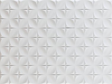 Beyaz geometrik arka plan dokuları. 3d pattern.3d render taşıyla.