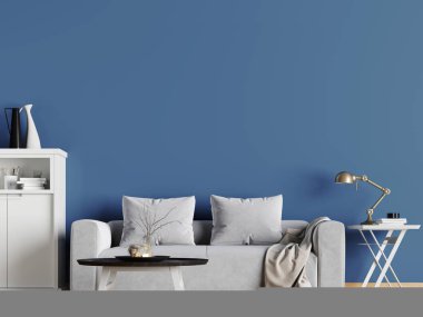hipster iç arka plan, İskandinav tarzı, 3d render, 3d resimde boş duvar alay