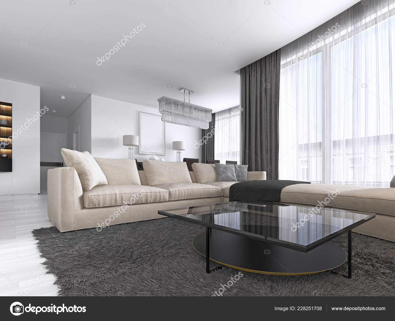 Interior Design Living Room Large Corner Sofa Unit