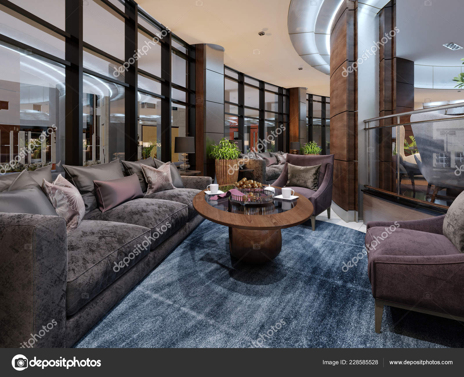 Contemporary Hotel Lobby And Lounge In Stunning 3d Rendering Background,  Hotel Lobby, Lobby, Hotel Interior Background Image And Wallpaper for Free  Download