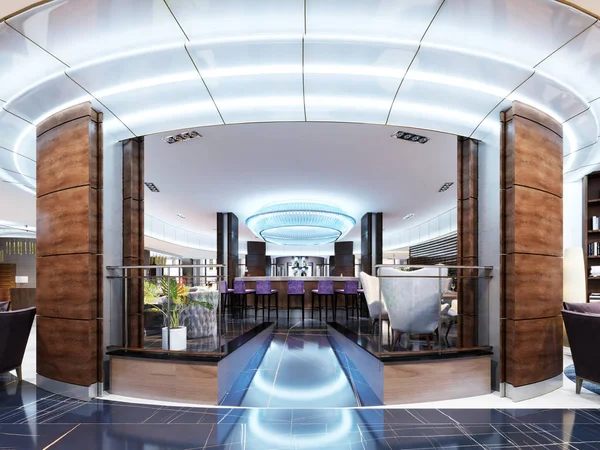 Der Eingang Zur Bar Ist Ein Restaurant Eines Luxushotels Modernem — Stockfoto