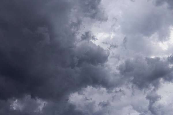 Cumulus epic grey dark storm clouds background texture
