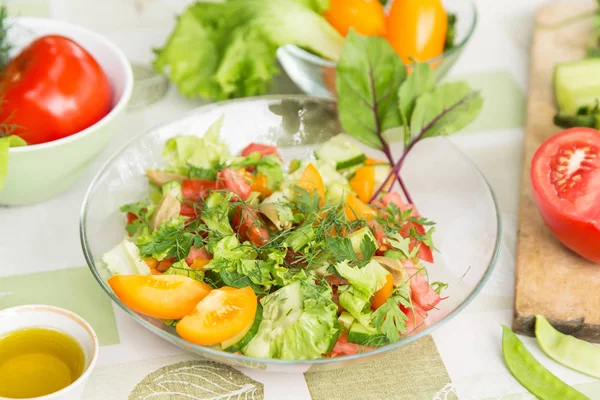 건강에 야채가 샐러드 — 스톡 사진